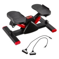 XUANZEE Steppers for Exercise at Home, Mini Stepper with with Resistance Bands,330lb Weight Capacity Stair Stepper Machine for Home Gym Workout